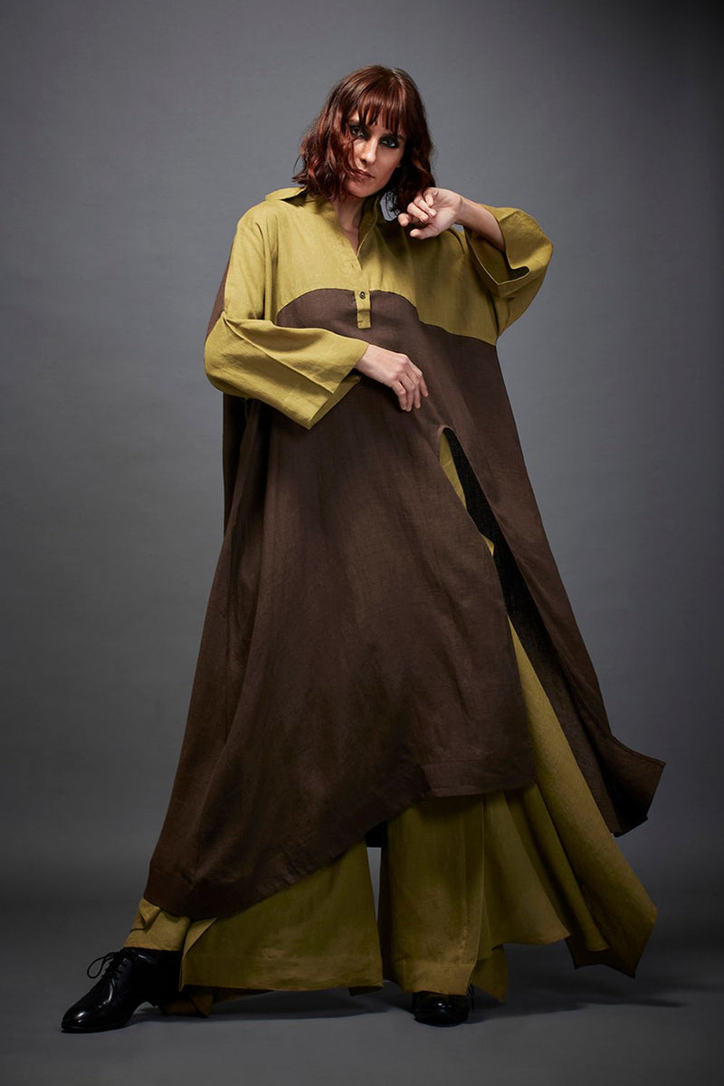 AVRIL SHIRT by Chola in brown color for women Worldwide
