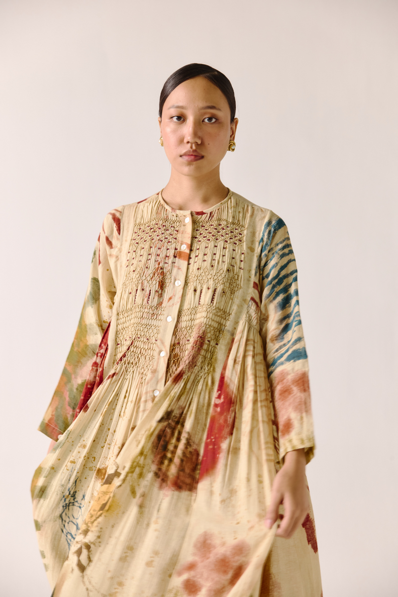 Frida Dress - Abstract cotton by CORD for women Worldwide