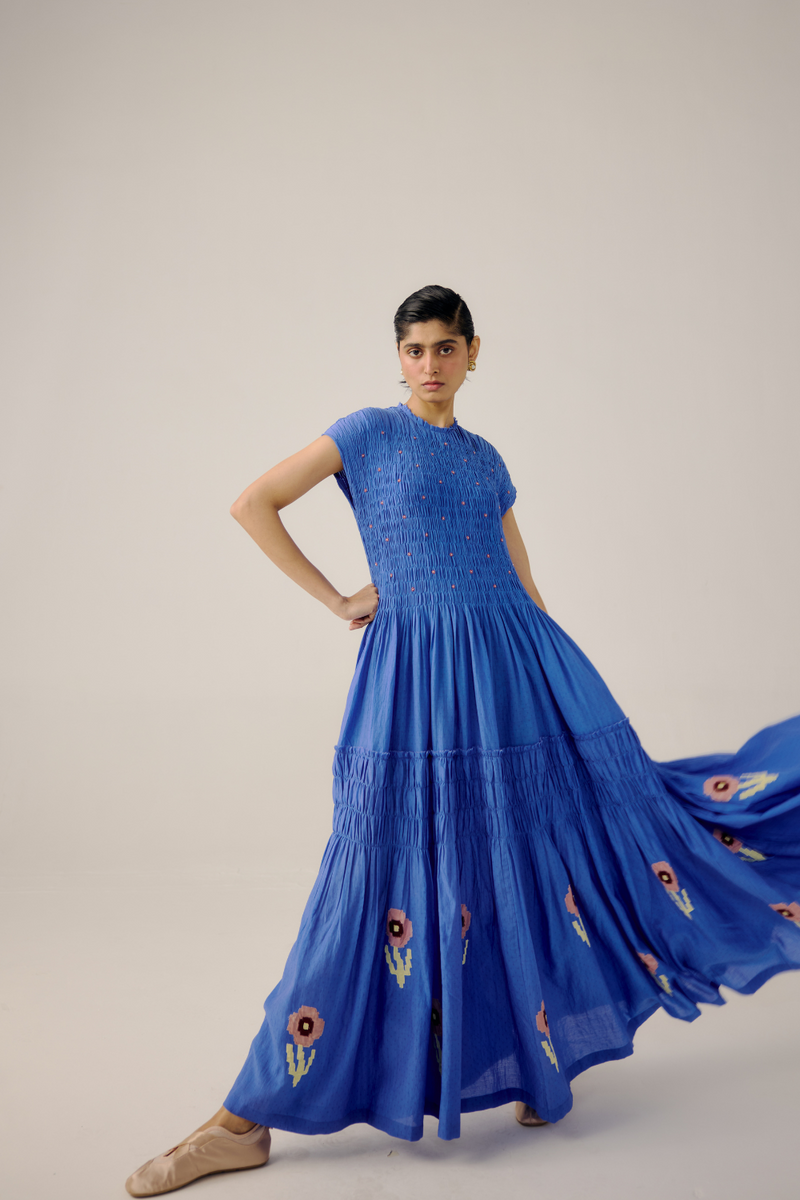 July Dress - Electric Blue by CORD in blue for women Worldwide
