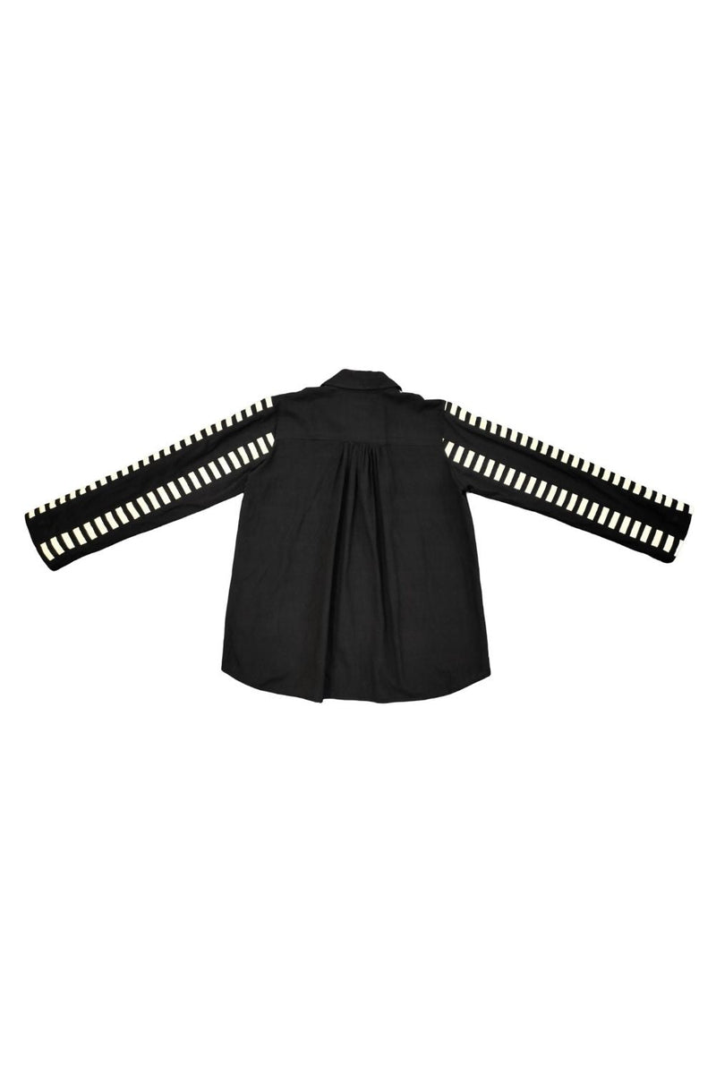 Unisex Wasim Candy Shirt cotton by Ka-Sha in black color for women Worldwide