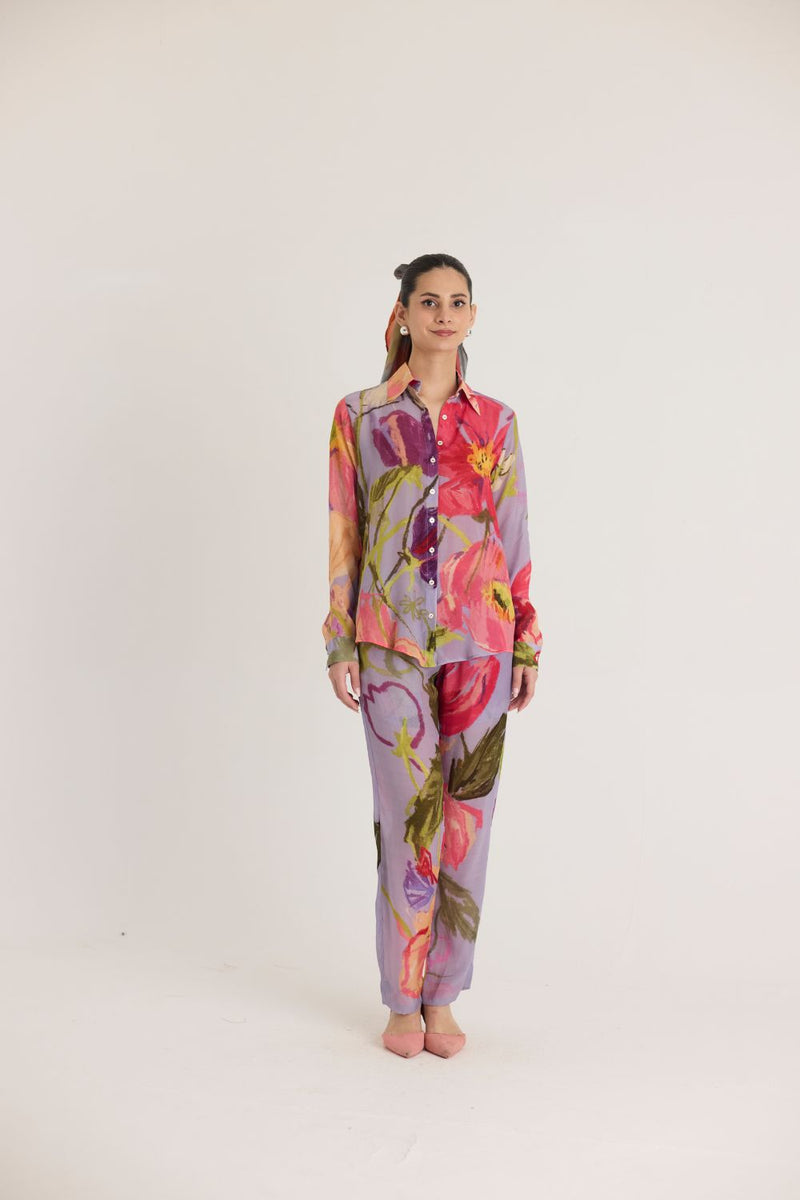 DOLLY PURPLE CO-ORD SET mul by Yam in multi color for women Worldwide