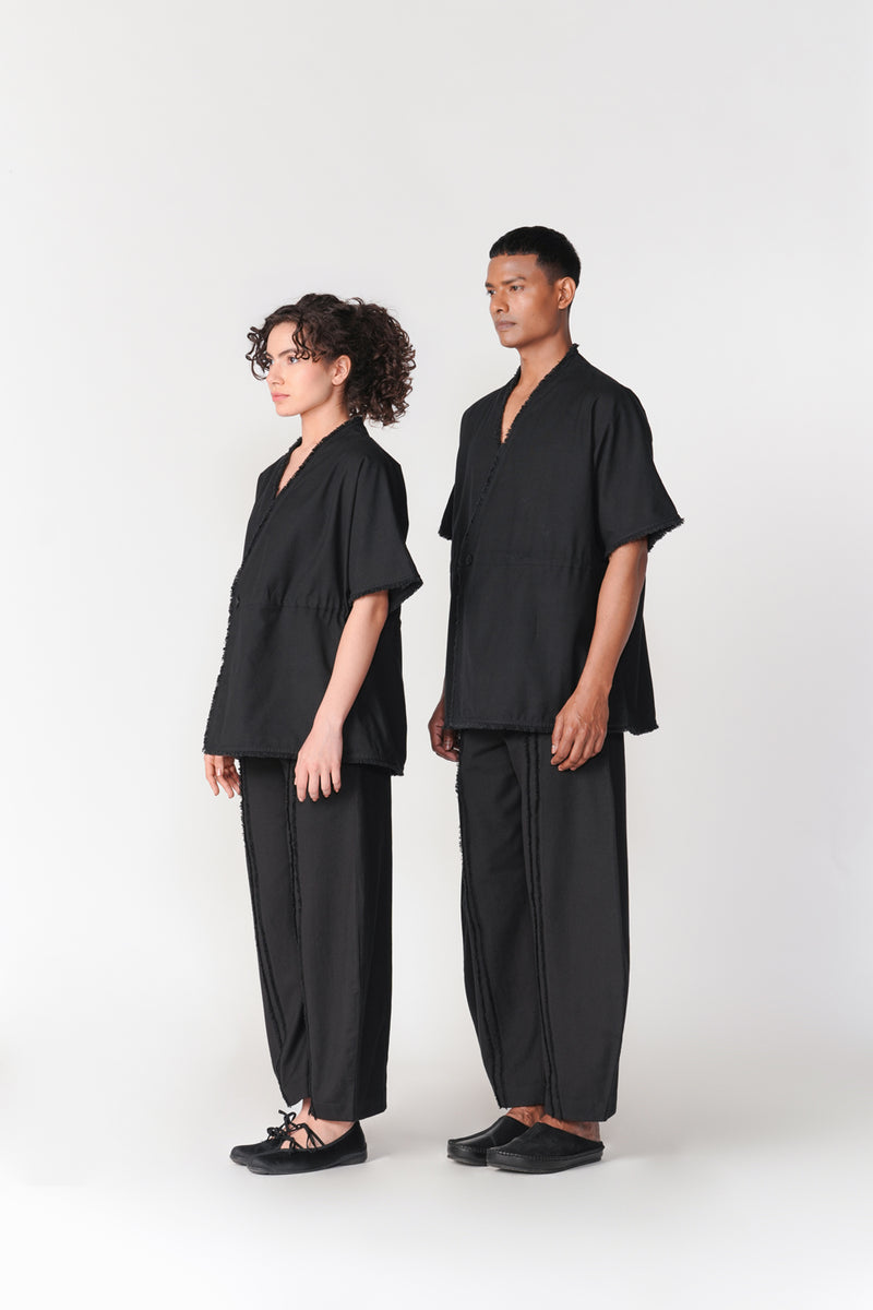 Kumo Set co-ord set by Turn Black in black for women Worldwide