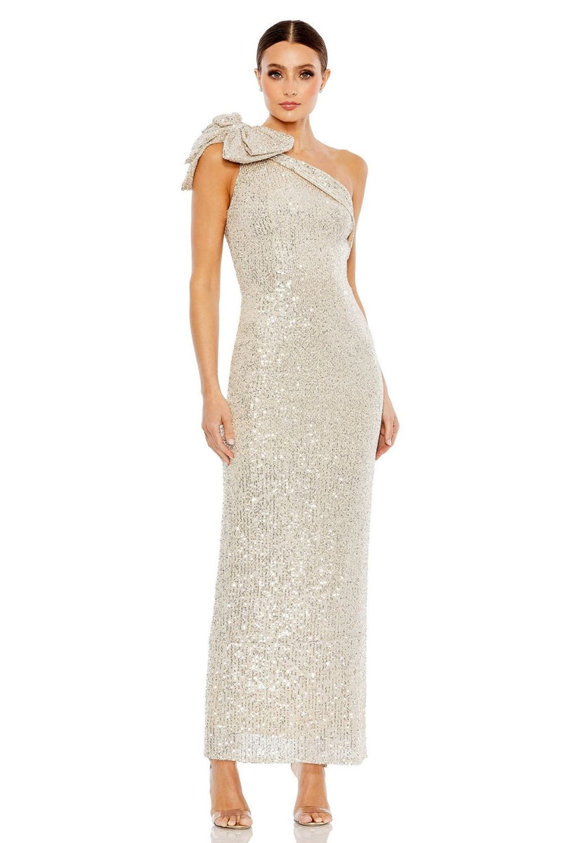 MD-11283 One Shoulder Dress-Beige by Mac Duggal in beige color for women Worldwide
