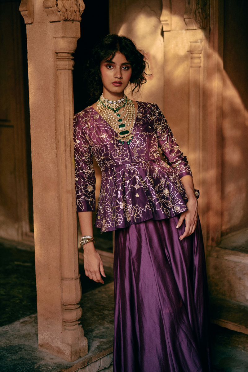PH-2487 
Peplum 
Plazzoo Set by Paulmi & Harsh for women Worldwide