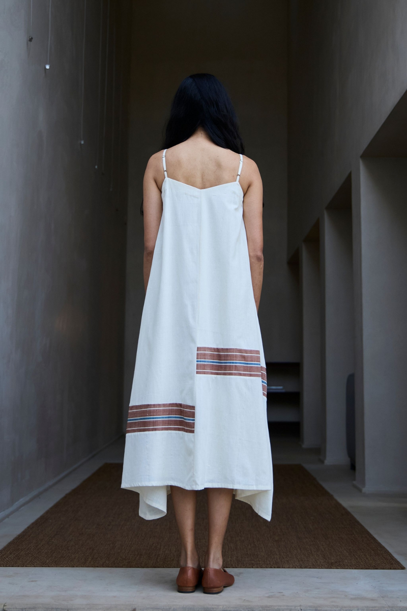 Jane Handwoven Striped Maxi Dress cotton by The Summer House in multi color for women Worldwide