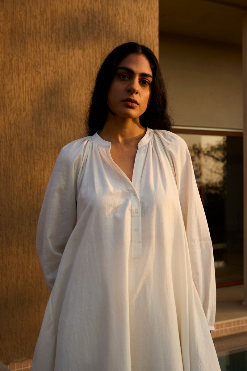 Woodstock Milk Set cotton by The Summer House in white color for women Worldwide