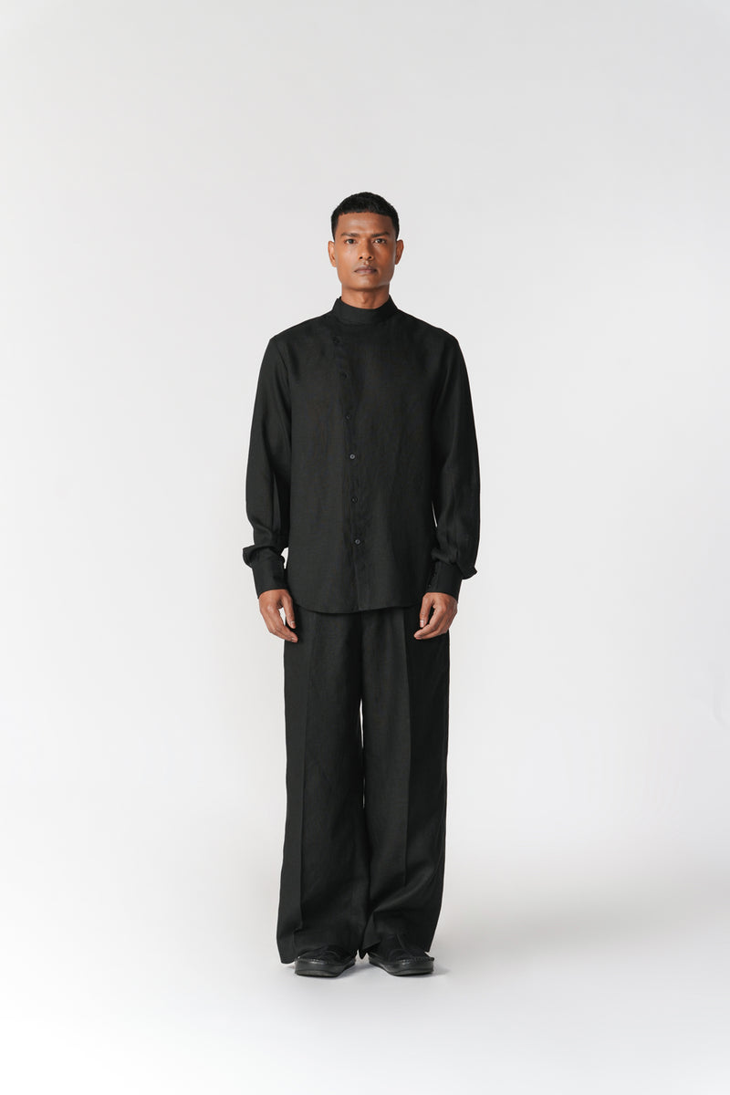 Divy Set co-ord set by Turn Black in black for men Worldwide