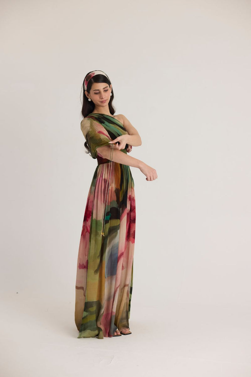 TILLY ONE SHOULDER DRESS mul by Yam in multi color for women Worldwide