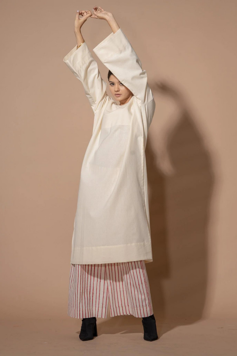 Clove Tunic 100% cotton matty kaftans and tunics by Stoique in natural for women Worldwide