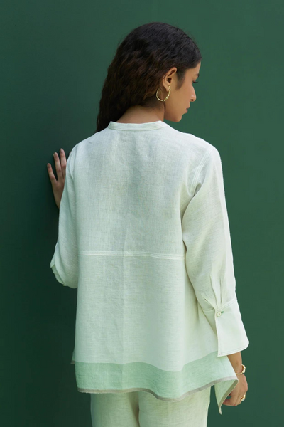 Noi Hand-Embroidered Linen Top
- Ivory