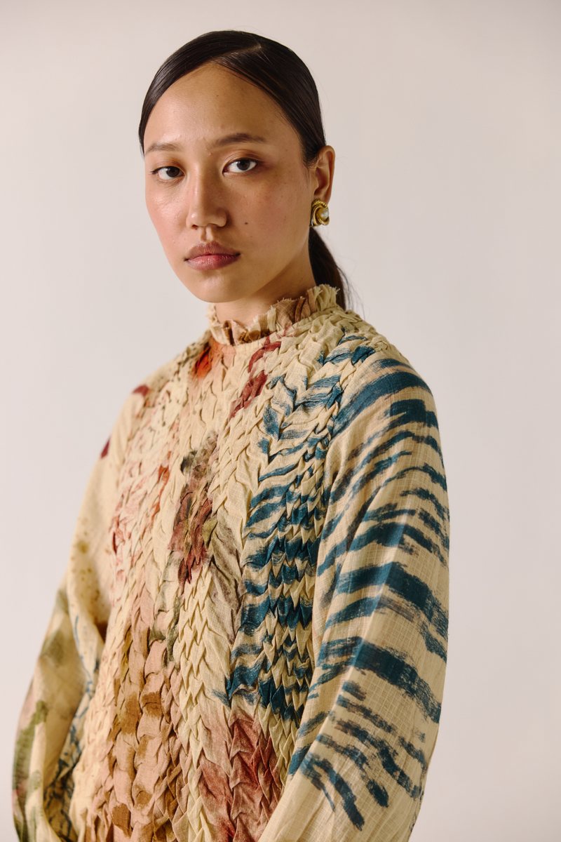 June Dress - Abstract cotton by CORD for women Worldwide