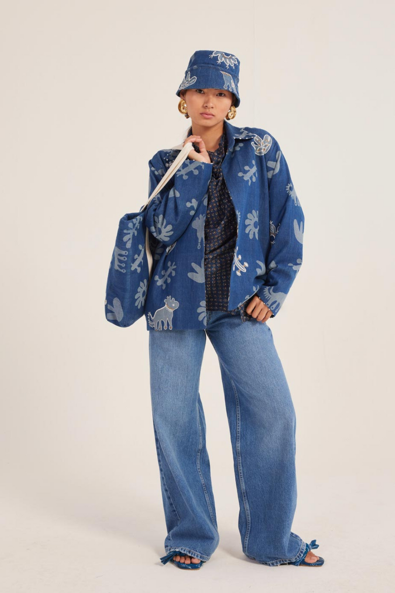 Iris Reversible Jacket silk by JodiLife for women Worldwide
