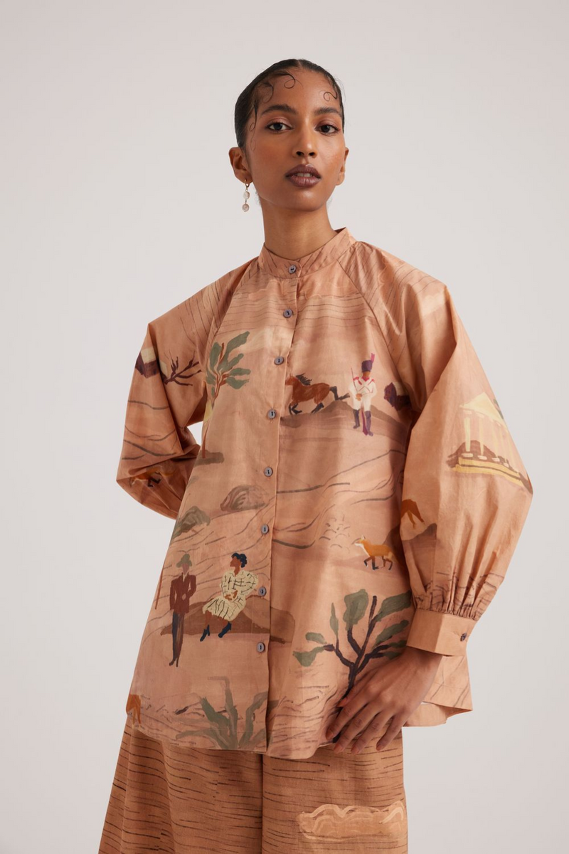 A-line Shirt-Derby satin by CORD for women Worldwide