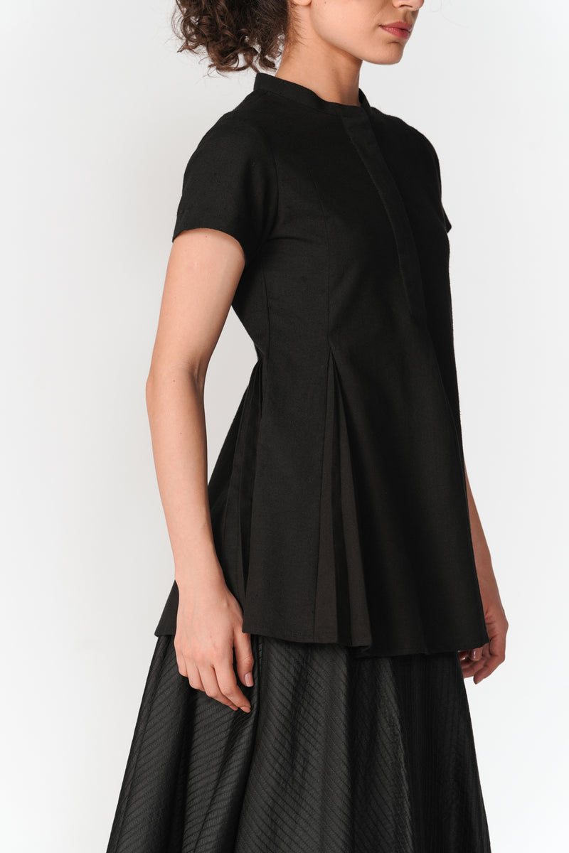 Godet Top top/shirt by Turn Black in black for women Worldwide