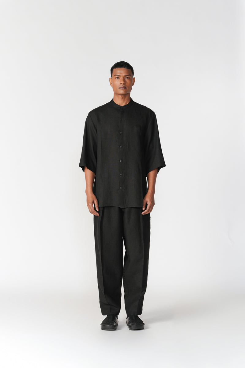 Dhar Set co-ord set by Turn Black in black for men Worldwide