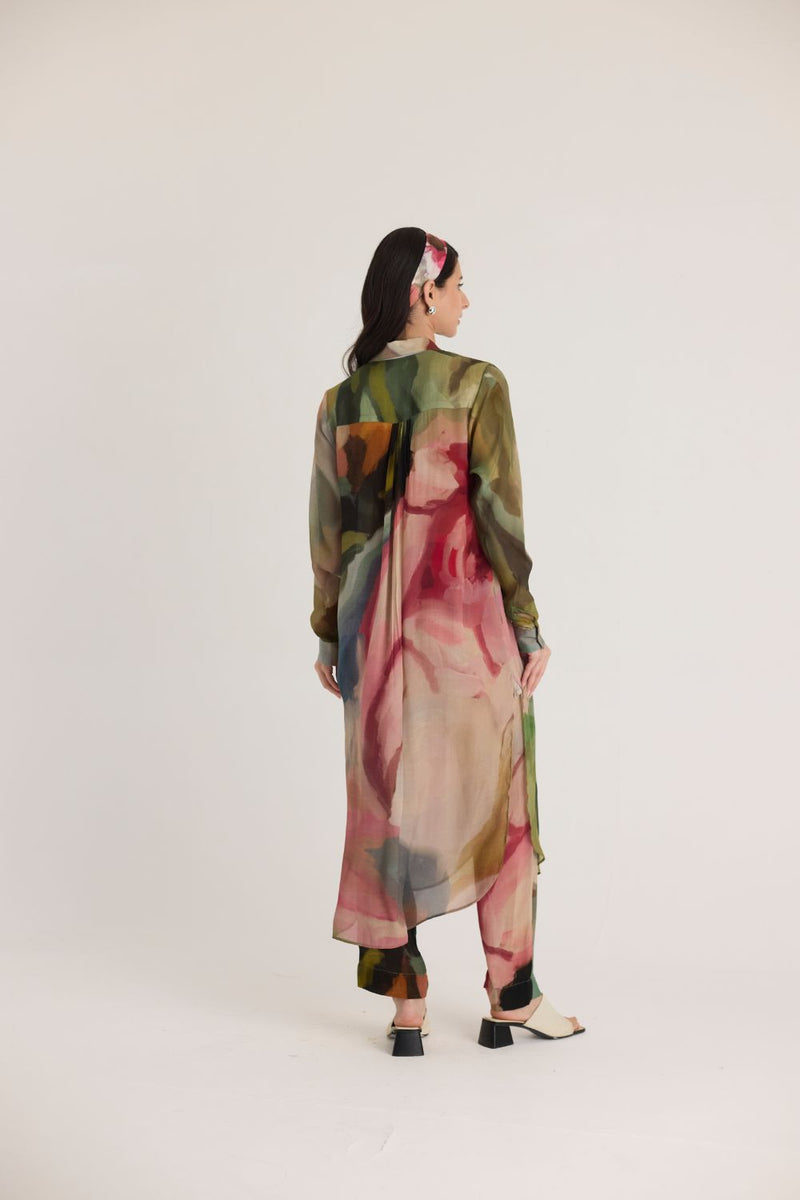 TILLY WRAP KURTA SET mul by Yam in multi color for women Worldwide