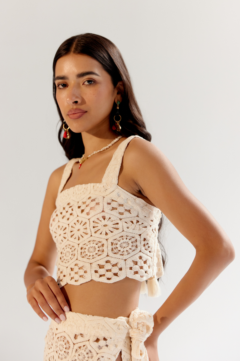 Magda Top - White by NOIB for women Worldwide