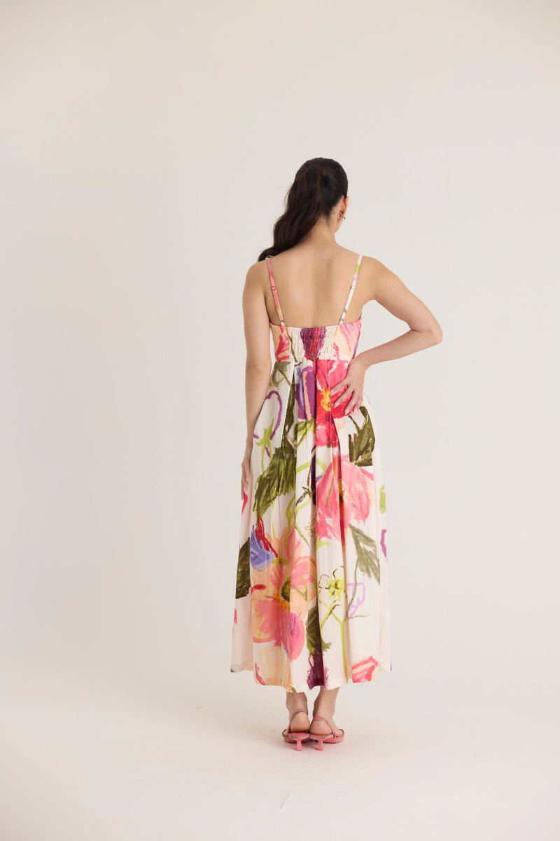 DOLLY WHITE BRALETTE DRESS satin by Yam in multi color for women Worldwide