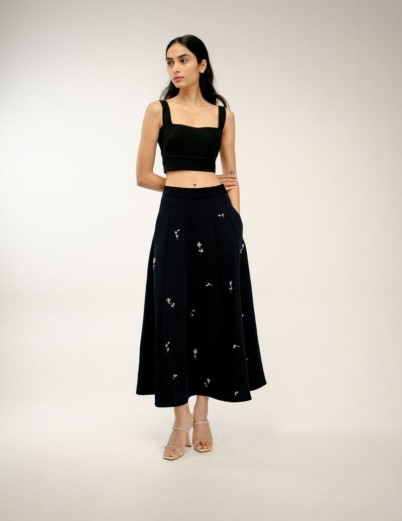 Old Pages Set japanese crepe co-ord set by Ode to Odd in black for women Worldwide