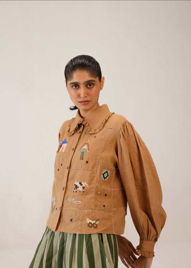80S SHIRT - Joy all linen by CORD for women Worldwide
