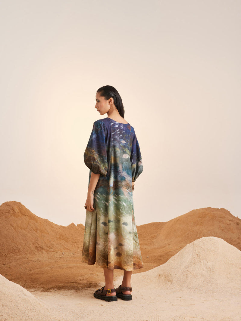 Umbrella Dress-Underwater cotton Dress by CORD for women Worldwide