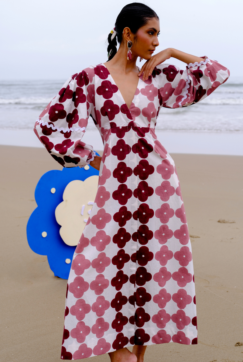 Okapi Peasant dress poplin by JodiLife for women Worldwide