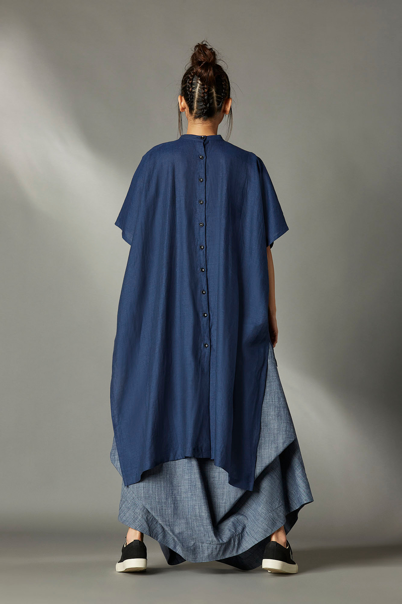 Casey Shirt by Chola in blue color for women Worldwide