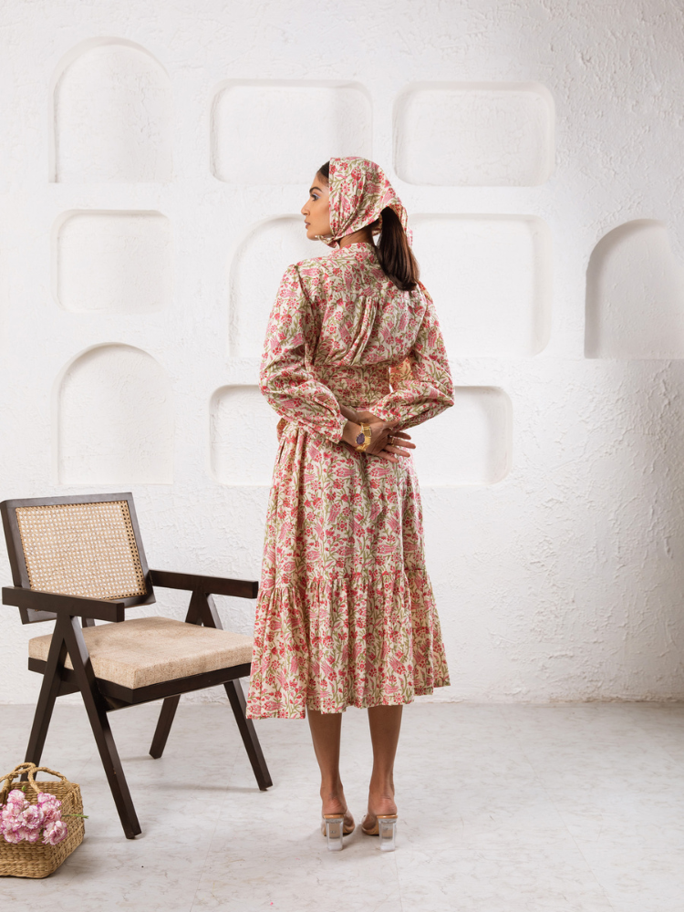 Pink Abbey Garden Dress Dress by Marche for women Worldwide