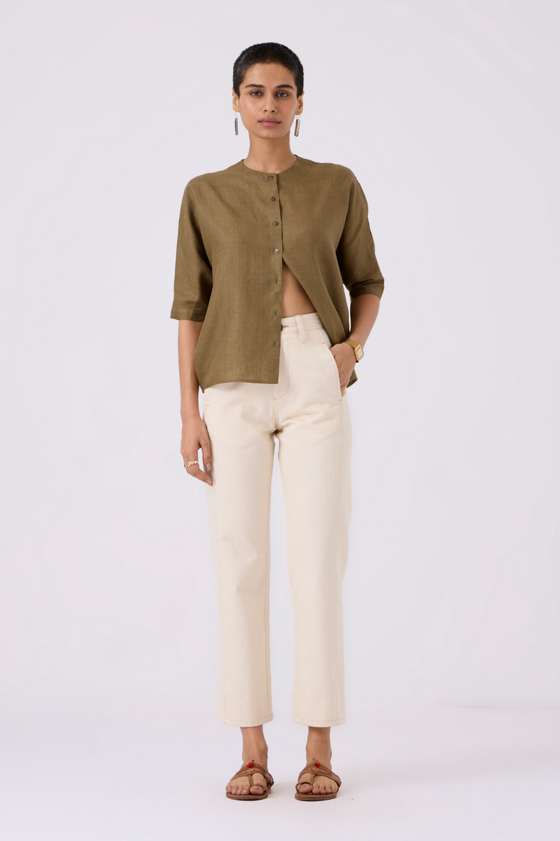 Diane High Rise Straight Fit Khadi Denim by The Summer House for women Worldwide