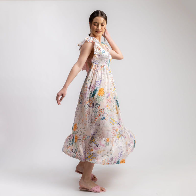LILY PRINTED DRESS mul by Doodlage in multi color for women Worldwide