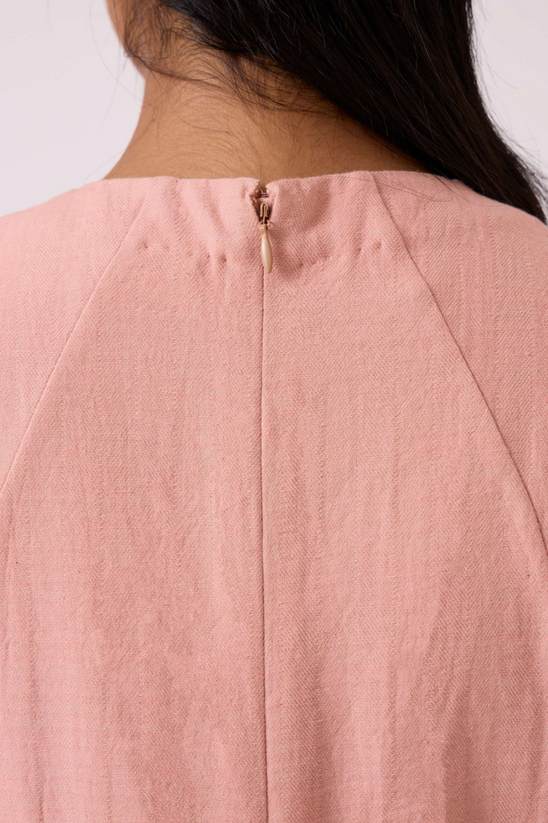 Vronsky Pink Handwoven Jumpsuit cotton by The Summer House in blue color for women Worldwide