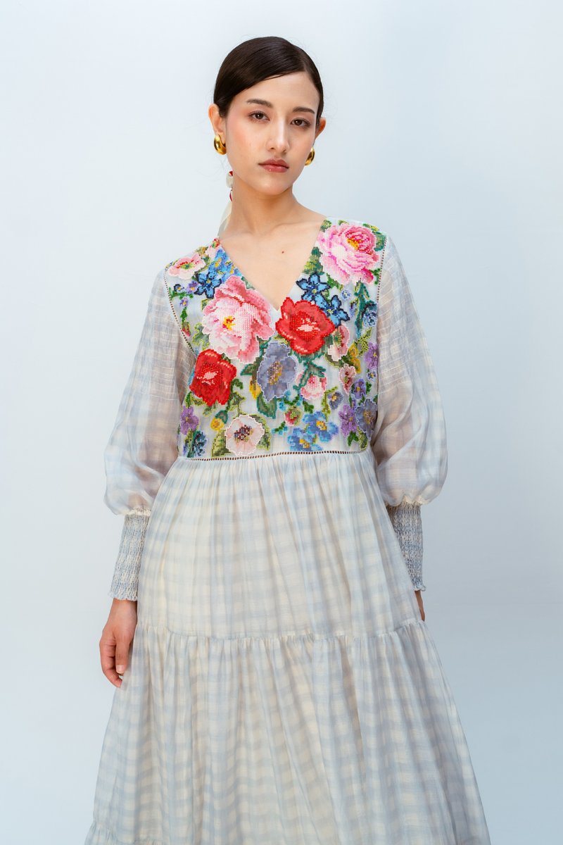 BLOOMING DRESS mul dress by Ode to Odd in blue for women Worldwide