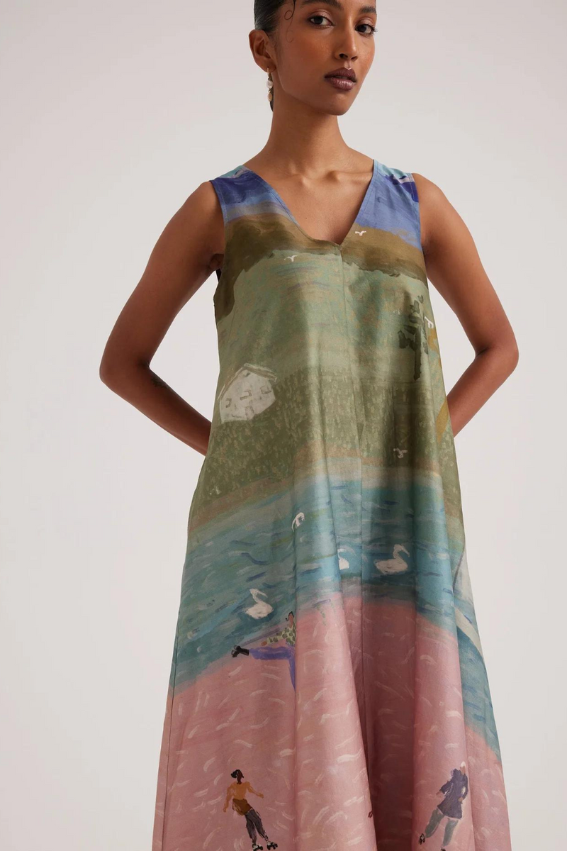 Ravine Dress-Skater satin by CORD for women Worldwide