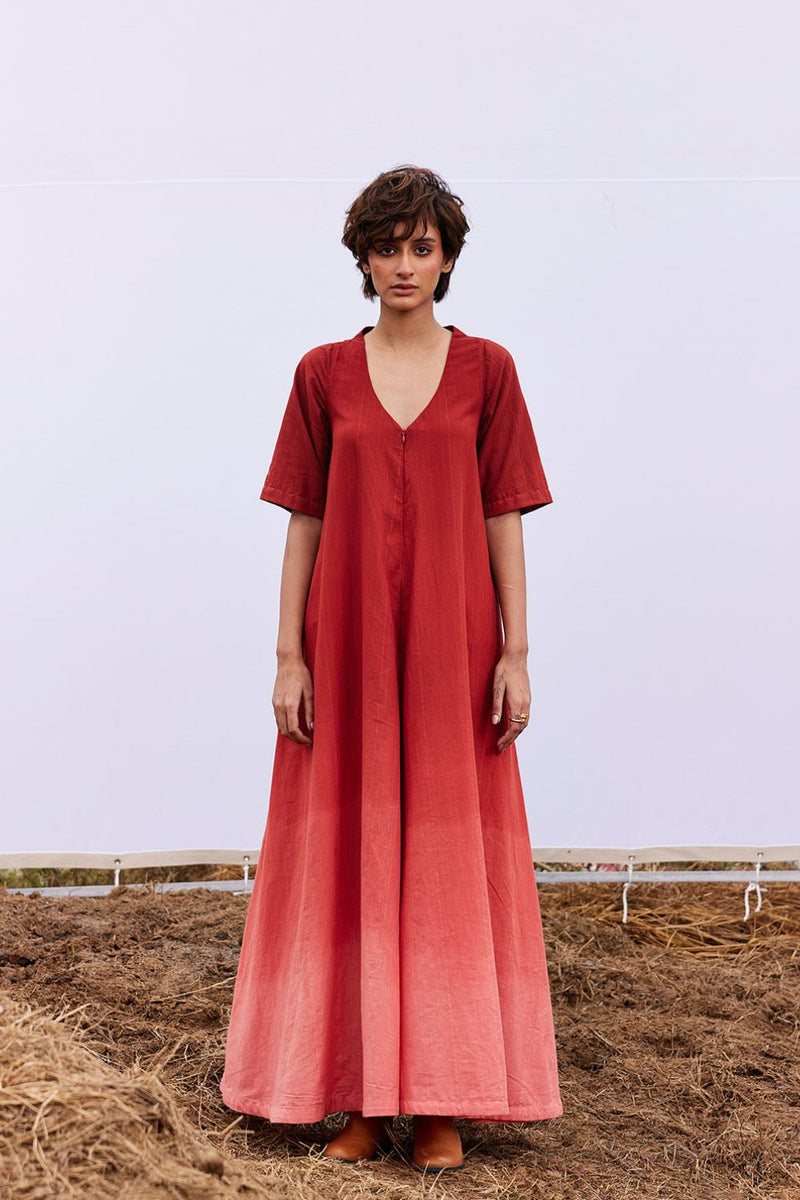 Brick jumpsuit by Khara Kapas in red for women Worldwide
