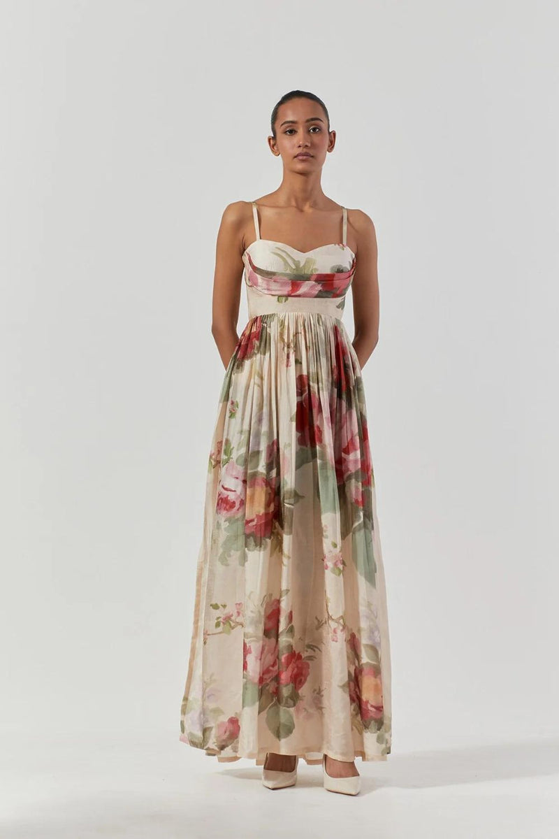 ROMA ROSE DRESS satin by Yam for women Worldwide