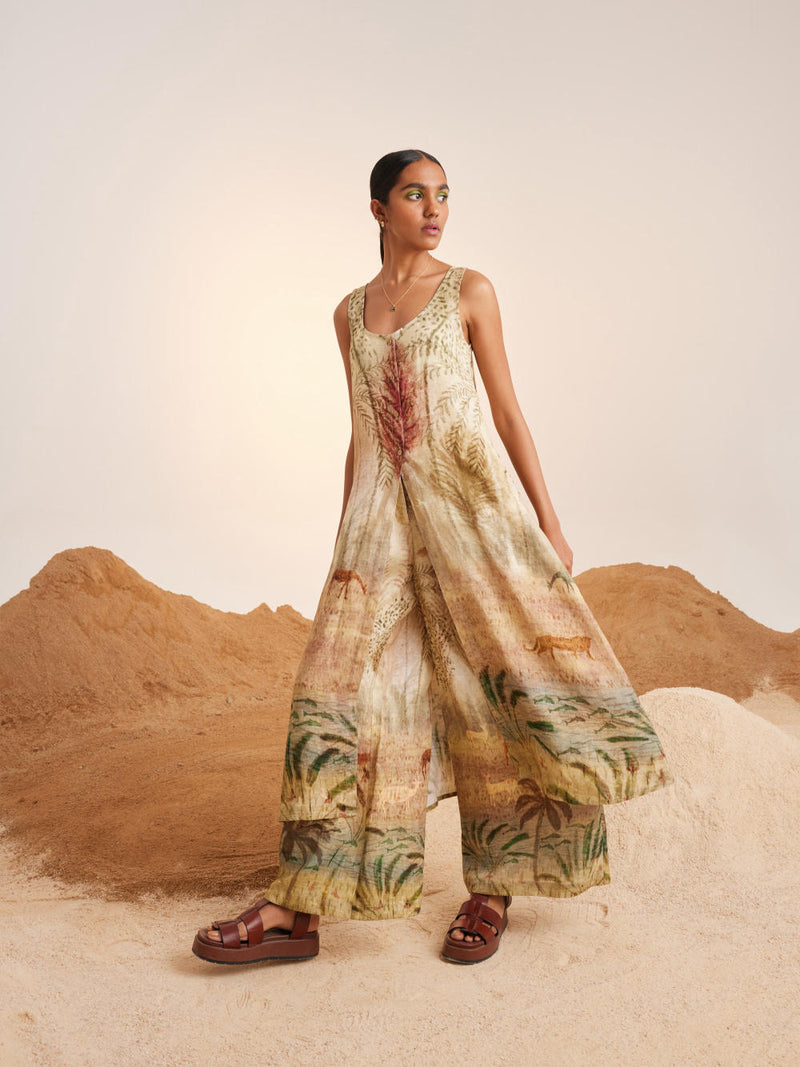 Front Slit Co ord Set-Woods Co-ord Sets by CORD for women Worldwide