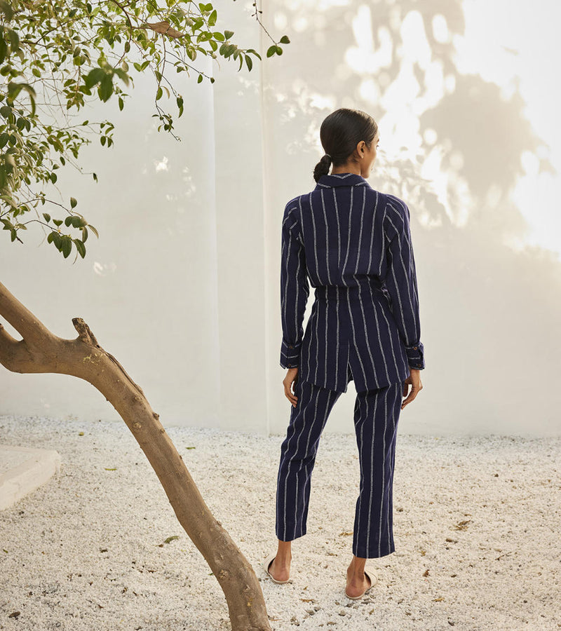 Talk to me co-ord set Co-ord Set by Khara Kapas in blue for women Worldwide