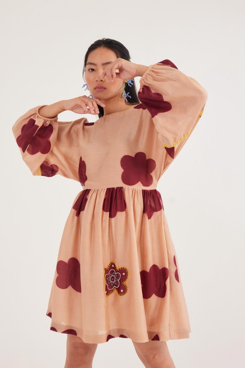 Nama Short Dress chanderi by JodiLife for women Worldwide