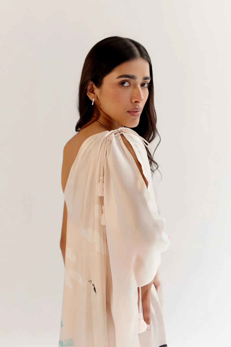 Alaya Midi - By the Sea satin by NOIB for women Worldwide