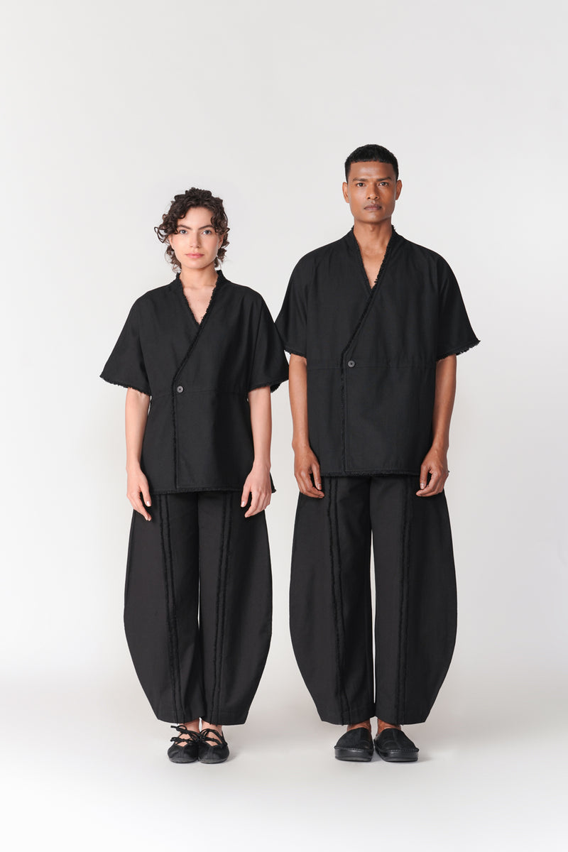 Komo Set co-ord set by Turn Black in black for men Worldwide