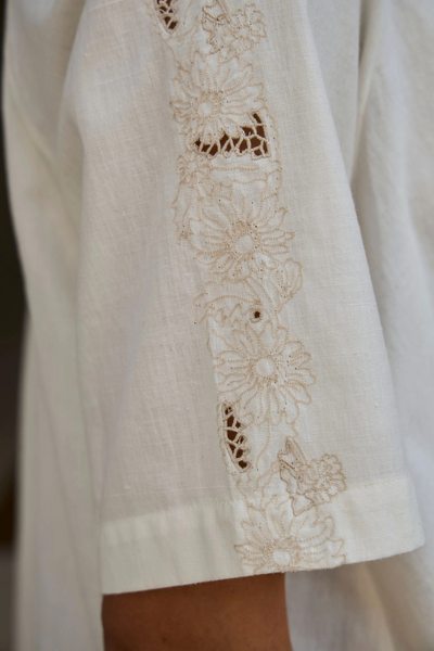 Bheer Handwoven Embroidered Top