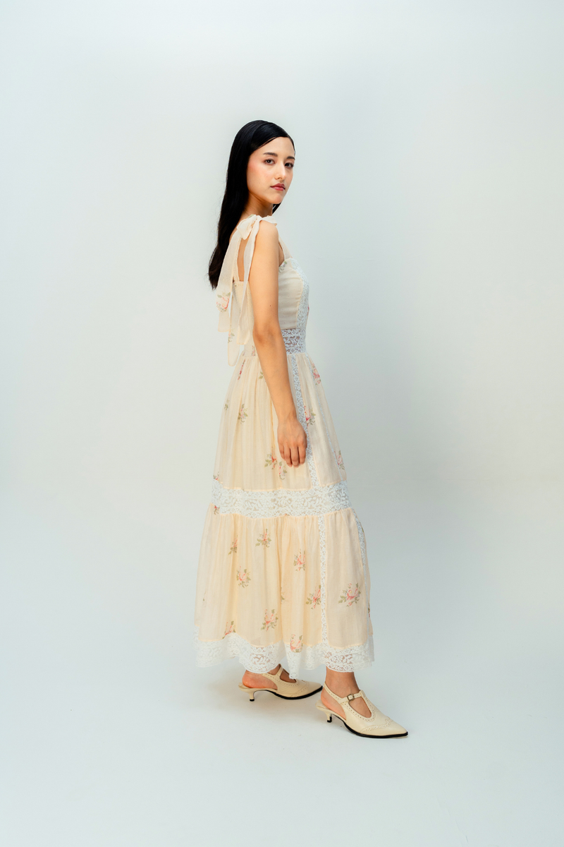 CREAME SUNSET DRESS mul dress by Ode to Odd in blush pink for women Worldwide