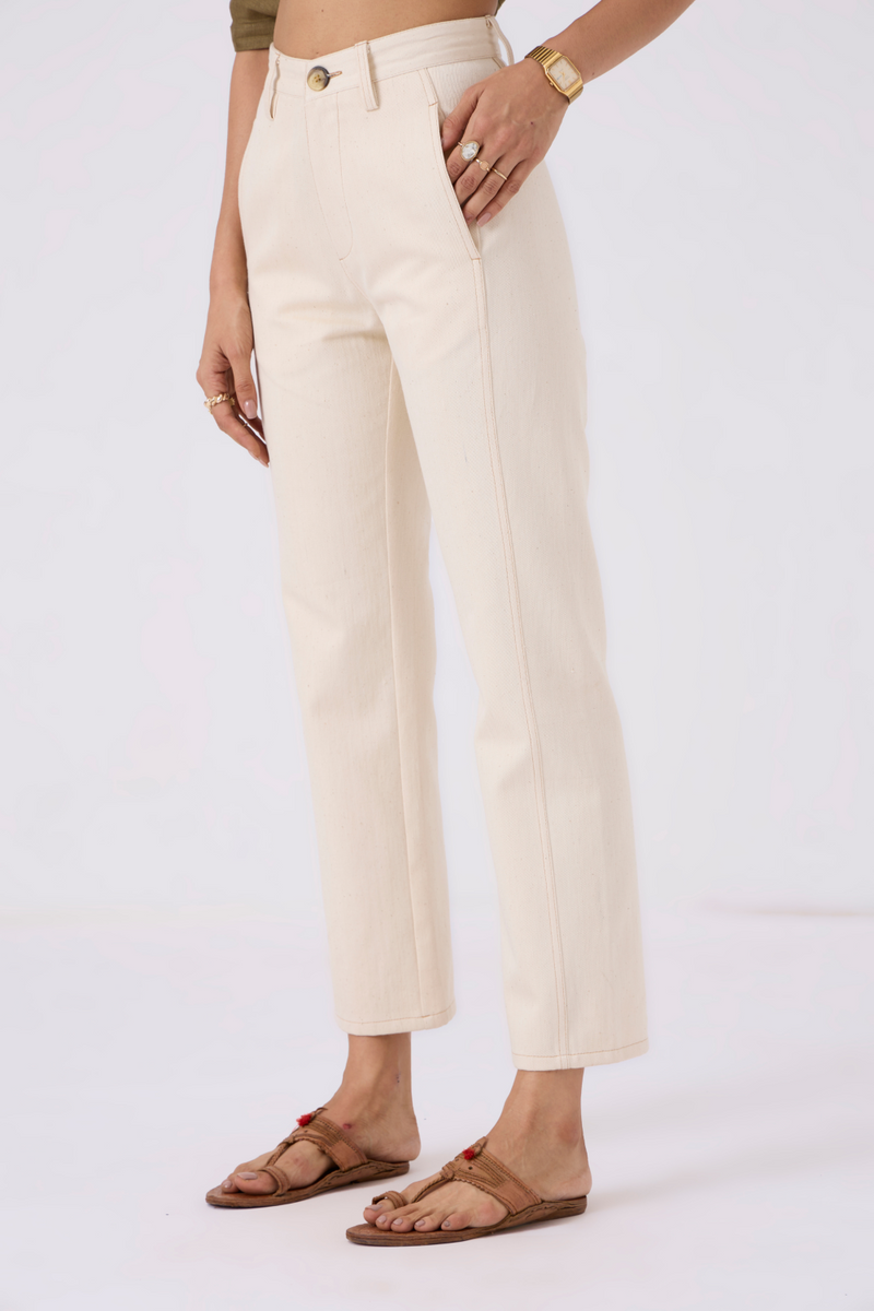 Diane High Rise Straight Fit Khadi Denim by The Summer House for women Worldwide