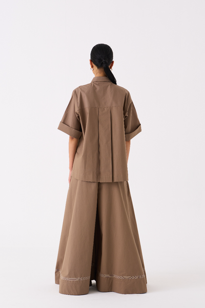 WIDE LEG BROAD BOTTOM-CEDAR