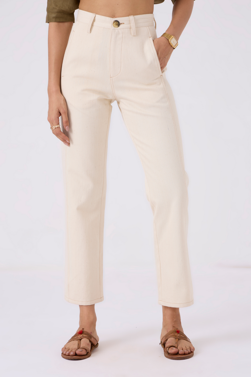Diane High Rise Straight Fit Khadi Denim by The Summer House for women Worldwide