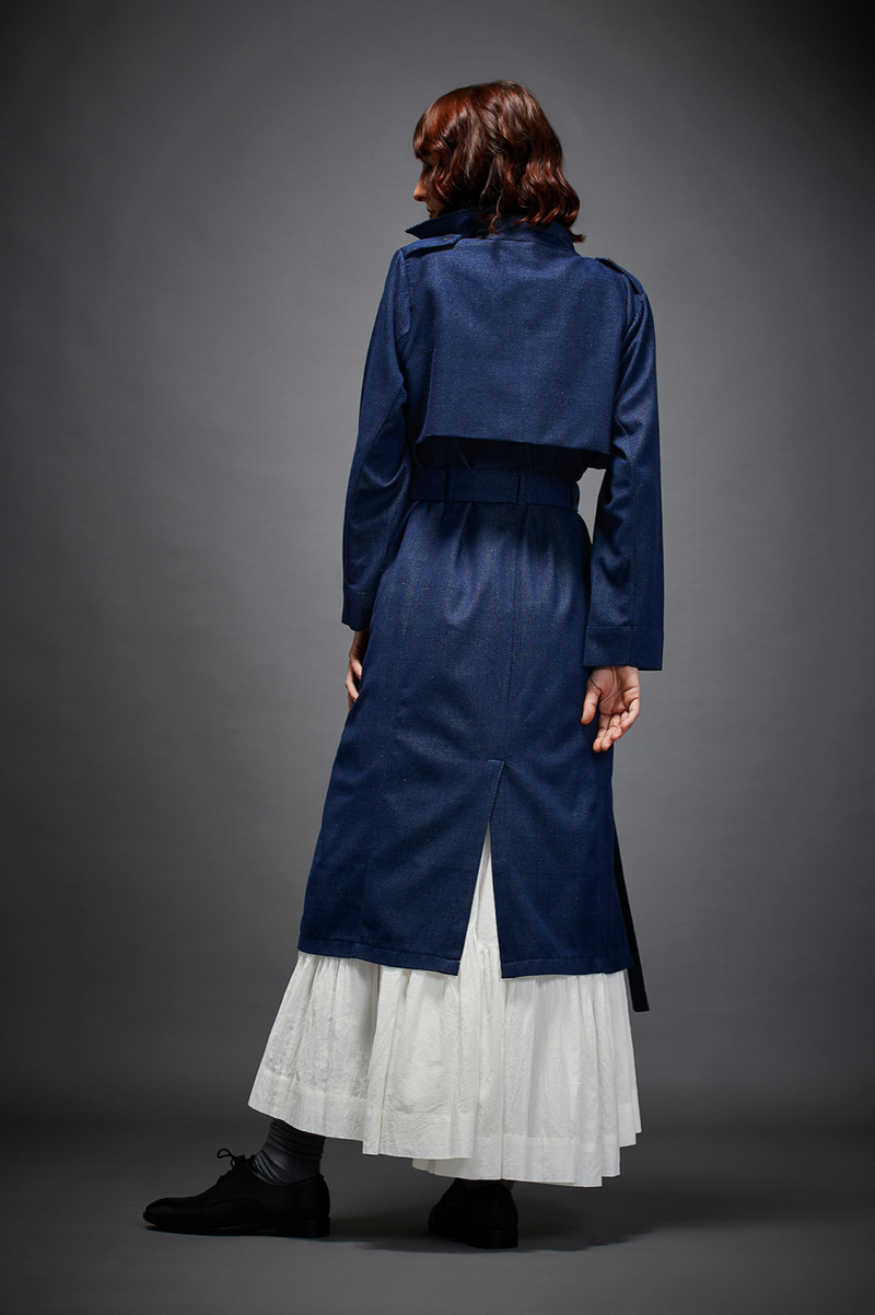 IRENA JACKET-BLUE (JK0081HD) by Chola in blue color for women Worldwide