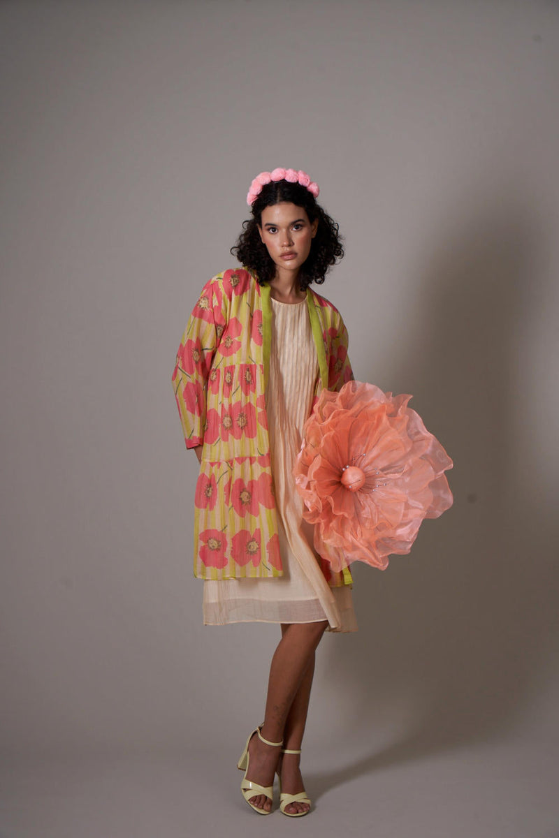 Erika mul cotton silk co-ord set silk by Priti Prashant for women Worldwide