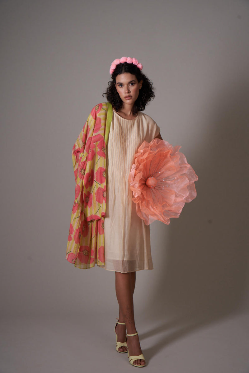 Erika mul cotton silk co-ord set silk by Priti Prashant for women Worldwide