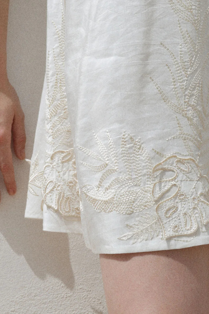 Aida Mini - White linen by NOIB for women Worldwide