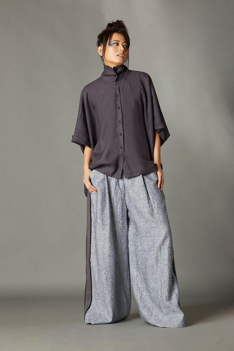 Bennet Shirt by Chola in grey color for women Worldwide